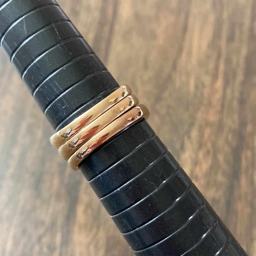 Stirling Silver With Plating Stackable Rings - image 2